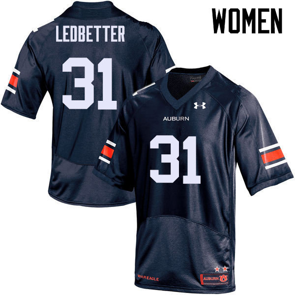 Women Auburn Tigers #31 Sage Ledbetter College Football Jerseys Sale-Navy